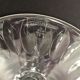 Set of six colored cut crystal wine glasses