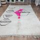 Unique handmade Berber rug 3x2 m