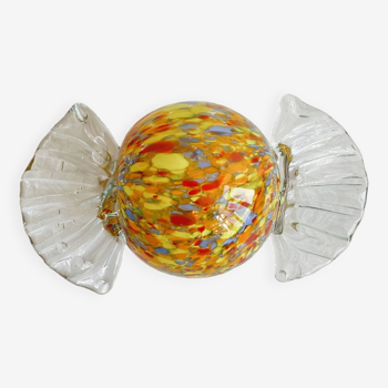 Blown glass paperweight - decorative glass candy.