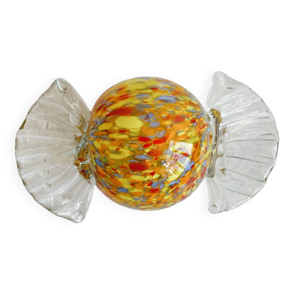 Blown glass paperweight - decorative glass candy.