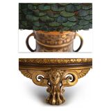 Lampe à pétrole du XIXème siècle en bronze doré