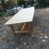 Solid oak farmhouse table 3m