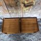 Paire de Chevet Table D’appoint Bois Vintage #A320