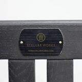 Contemporary slatted wood bench by Stellar Works, 2000s
