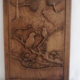 2 panneaux de porte en chêne