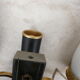 Applique double bras vintage noire et dorée