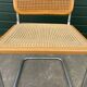 Lot de 4 chaises Cesca modèle b32 en chrome fabriqué en italie par Marcel Breuer