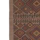 Vintage Turkish kilim, handwoven, 175x203 cm.