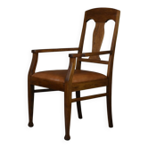 Art Deco Oak Armchair, 1920s–30s