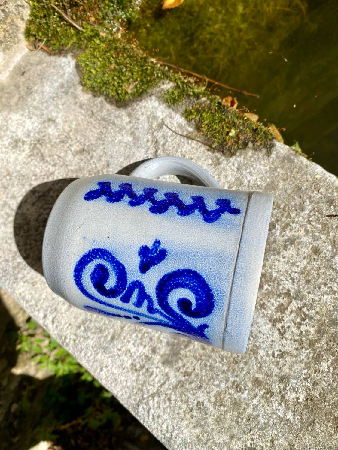 Alsatian stoneware beer mug