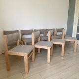 9 curly wool chairs