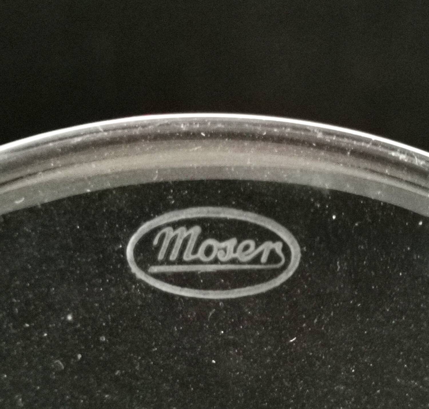 Large Moser crystal tasting wine glass 37 cm