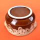 1960s Round Ceramic Terrine with "fat lava" effect