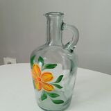 Vintage pitcher made of blown glass