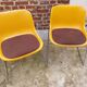 Paire de chaises traineaux Orange