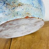 Vintage blue free-form ceramic vase