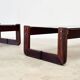 Set of two Brazilian MP91 coffee tables by Percival Lafer