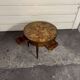 Old guéridon coffee table, bouillotte. transport delivery possible.