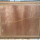 Old oil on panel andré poirson 1954 + vintage wood frame