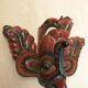 Wooden triptych mask