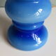 Lamp foot, blue opaline glass, Italy 1970