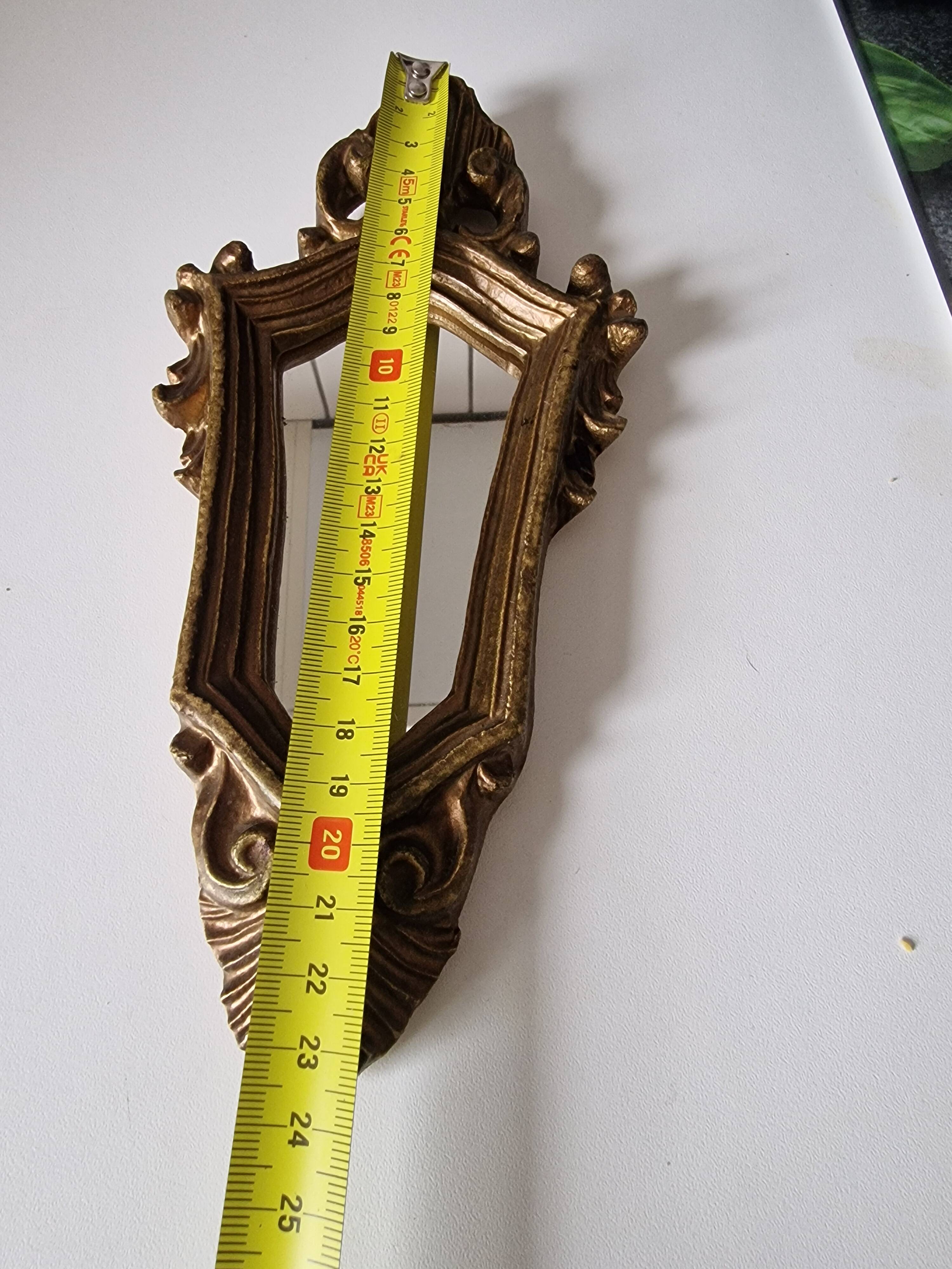 Small baroque style wall mirror 23cm