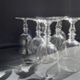 Baccarat – glasses size n°2 - art nouveau - blown plain crystal - service vence