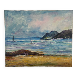 Huile sur toile