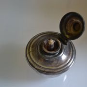 Art Nouveau teapot or samovar in silver-plated metal by goldsmith Victor Saglier