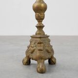 Large copper church candle holder, France 19th century