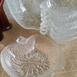 Apple-shaped dessert service - vintage