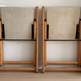 IKEA KON-TIKI folding chairs, set of 2. Designed by Gillis Lundgren, 1975.