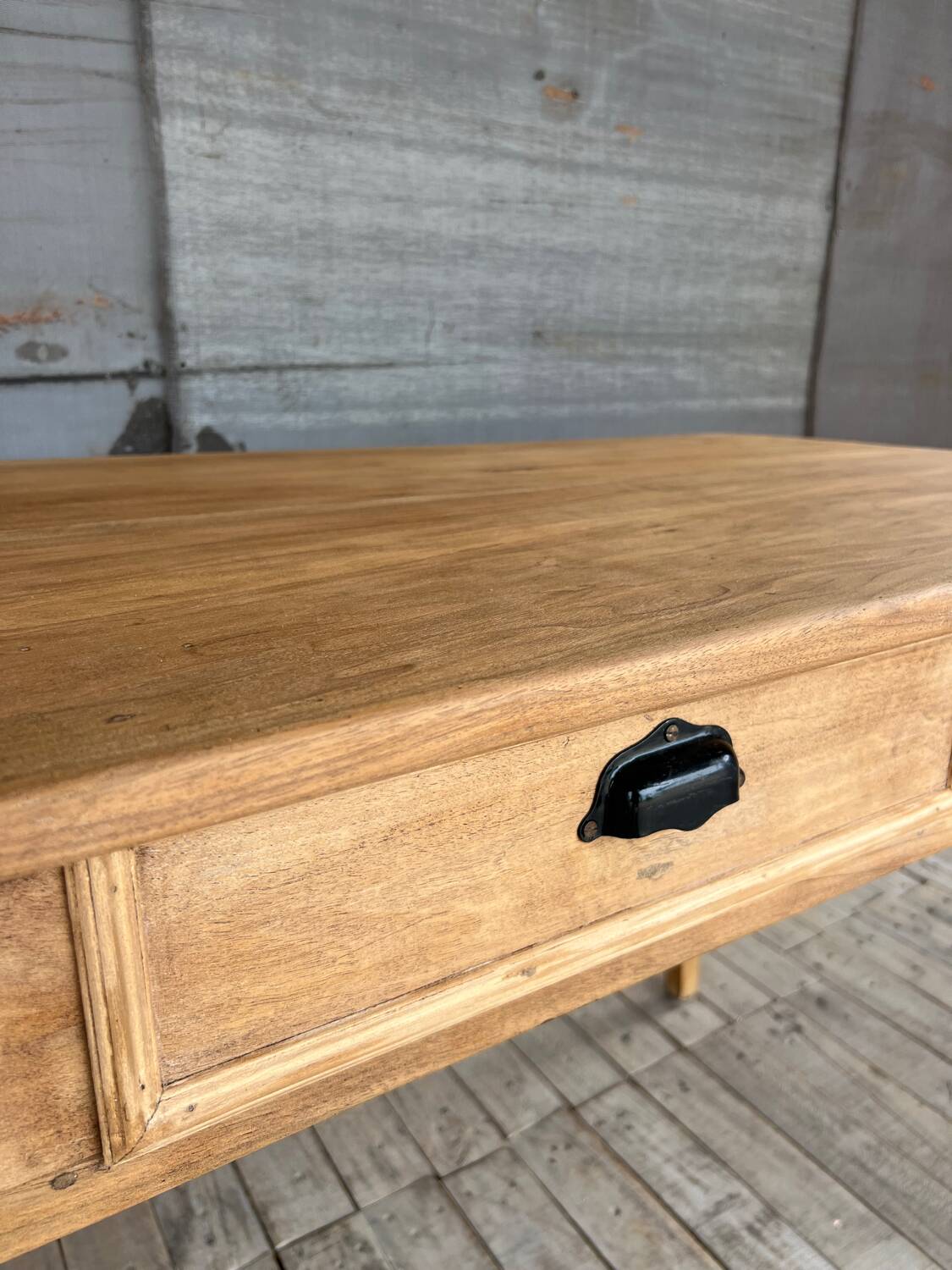 Table de campagne bois brut