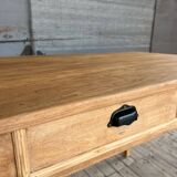 Raw wood country table