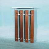 Vintage hardwood coat rack, minimalist mid-century coat rack.