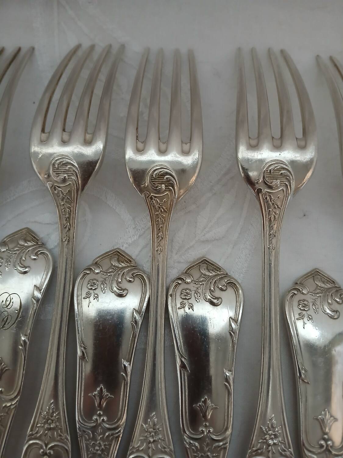 36 antique silver-plated cutlery sets "Boulenger"