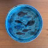 Fish pottery bowl by Aldo Londi for Bitossi, Italy, 1960s.