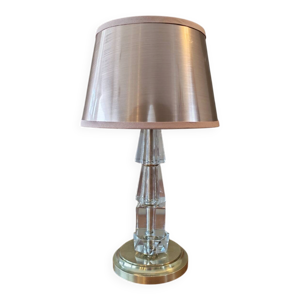 lampe art Déco, verre - laiton