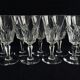 Lot de 9 verres à eau en cristal Baccarat modèle Carcassonne