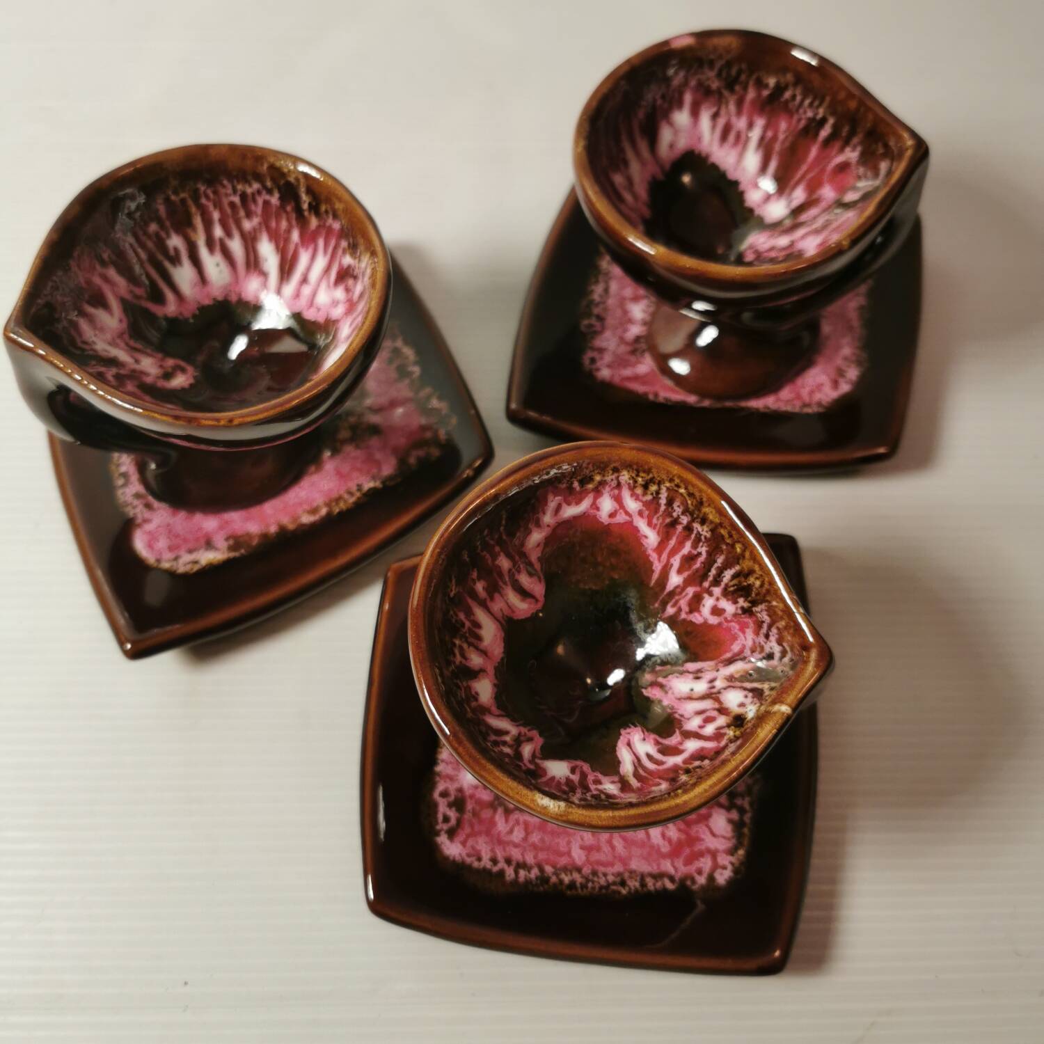 Vallauris Coffee/Tea Service 13 Pieces including Mugs. Signed Vintage