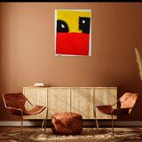 Signed abstract painting