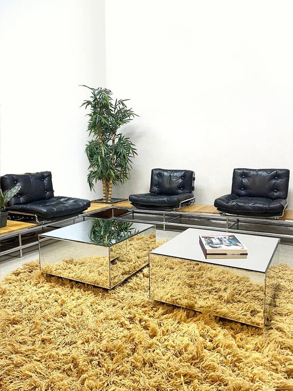 Ensemble de salon canapé modulable vintage XXL