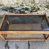 Roche Bobois bamboo coffee table