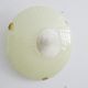 Mid-century wall or ceiling lamp made of glass with a graphic pattern