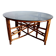 Vintage rattan and smoked glass coffee table from the 1970s