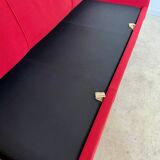 Old Italian design fabric sofa from the 60s vintage convertible
