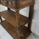 Console à tiroirs en chêne de style Henri II