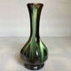 Iridescent black flared soliflore vase Thulin Belgium
