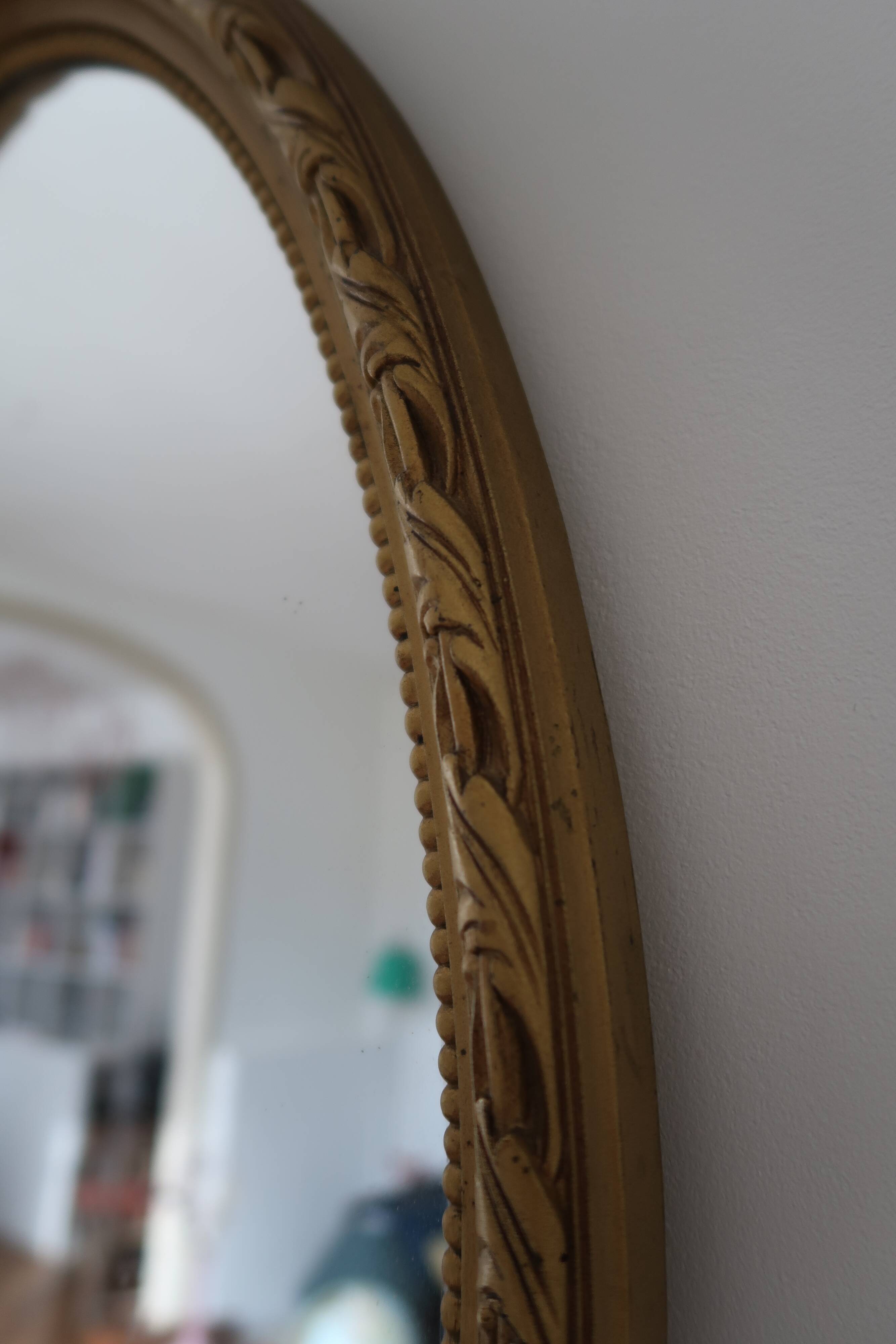 Mirror oval made in France 41x64cm