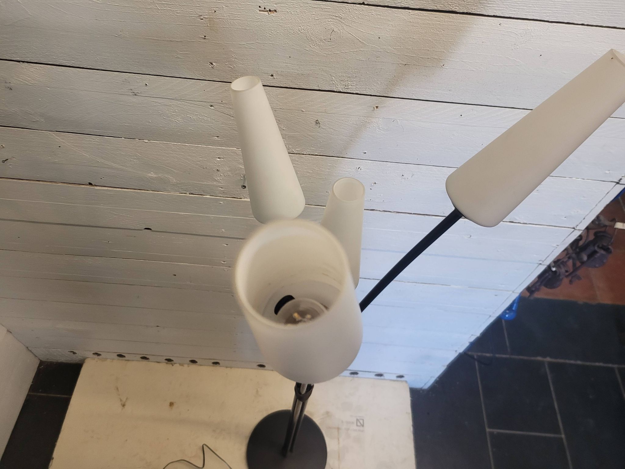 Lampadaire vintage 4 lumières des années 60
